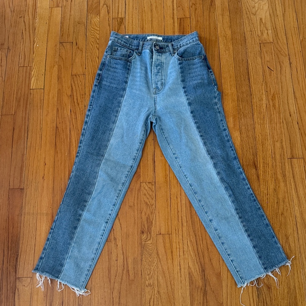 PacSun Two-Tone Blue Straight Leg Jeans